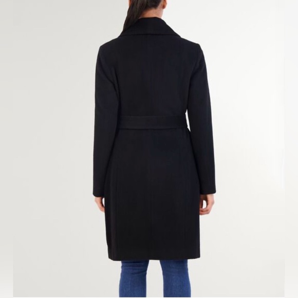 Cole Haan Women's Belted Wrap Coat - Size: 10 - Picture 3 of 8